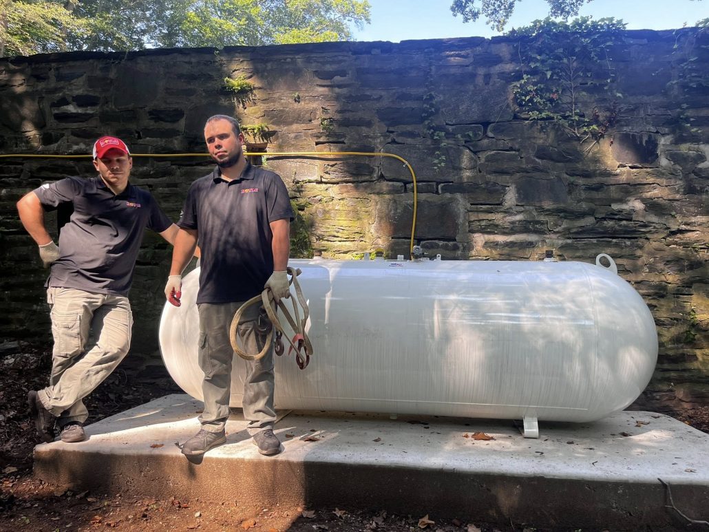Propane tank installation Boyle
